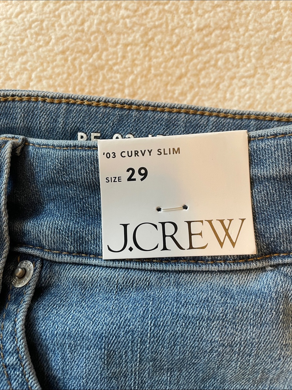 J. Crew Light Blue Curvy Slim Jeans